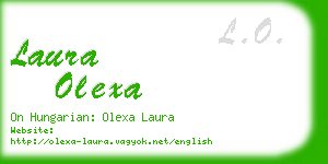laura olexa business card